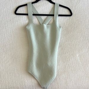 Abercrombie & Fitch Green Knit Bodysuit
